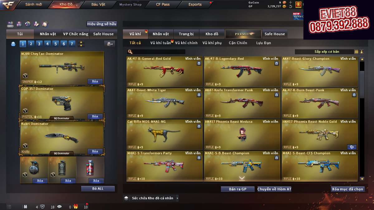 shop acc cf uy tin gia re